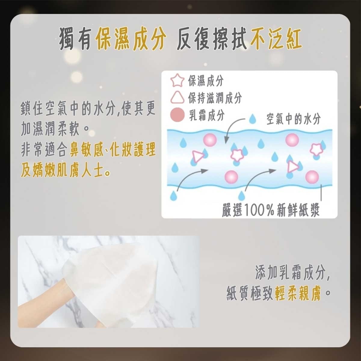 妮飄 超柔軟鼻敏感保濕三層面紙４包