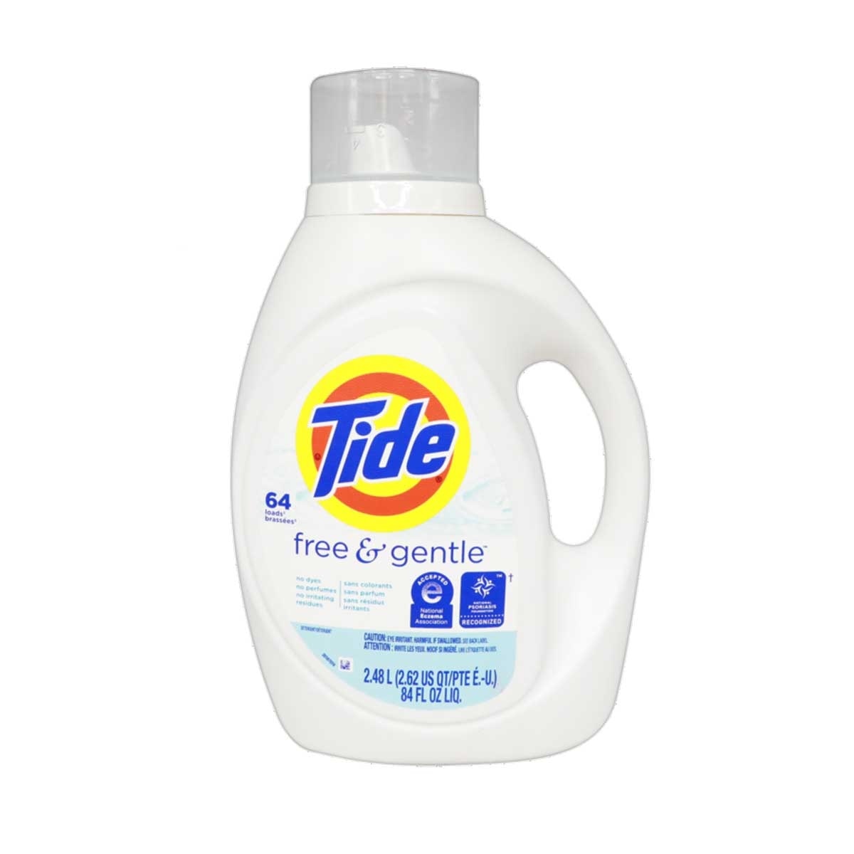 TIDE Laundry Detergent Free & Gentle 64w