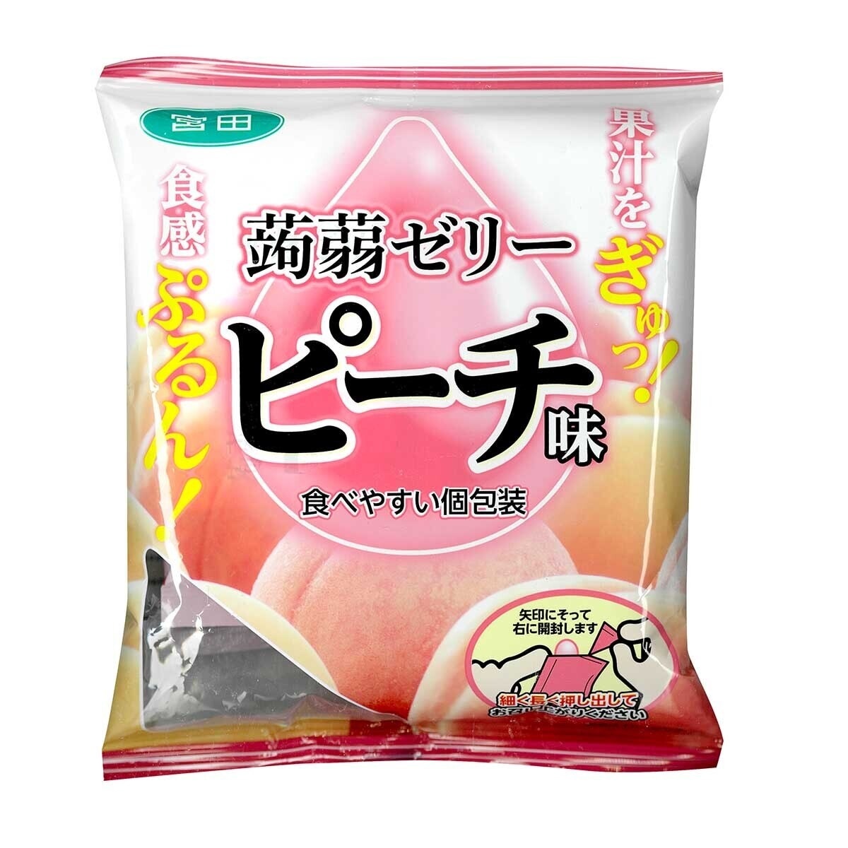 MIYATA KONNYAKU Miyata Konnyaku Jelly Peach Flavour 123g