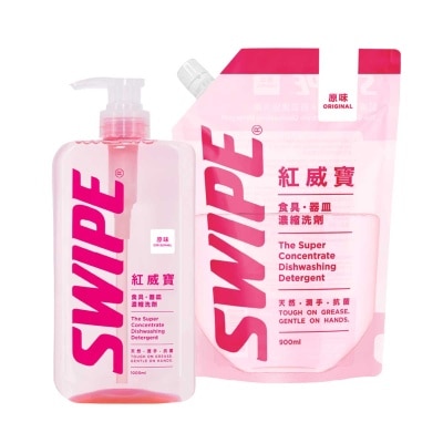 SWIPE Original Dishwash 1l+900ml Refill