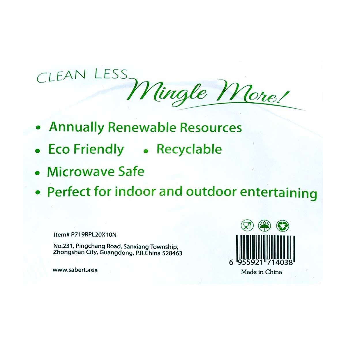 MOZAIK 23cm Pulp Round Plate 3c