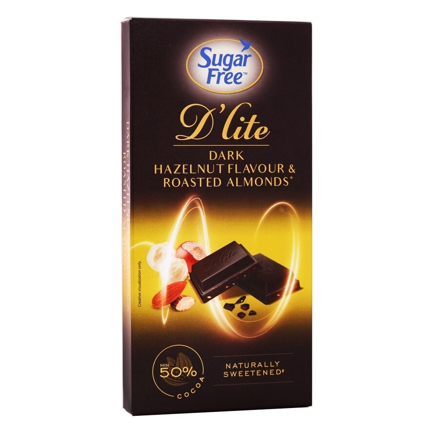 SUGAR FREE D'LITE 無糖黑朱古力—榛子果仁