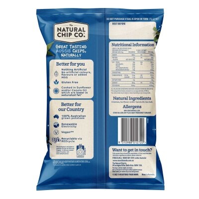 NATURAL CHIP CO. Crinkle Chips - Sea Salt