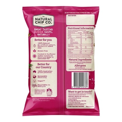 NATURAL CHIP CO. Crinkle Chips - Sea Salt & Vinegar
