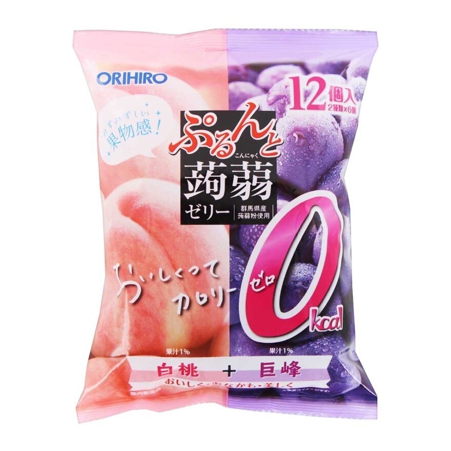 ORIHIRO Konnyaku Jelly Peach & Grape