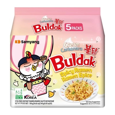 三養 火辣雞肉味拌麵—忌廉卡邦尼味 (新舊包裝隨機發送)