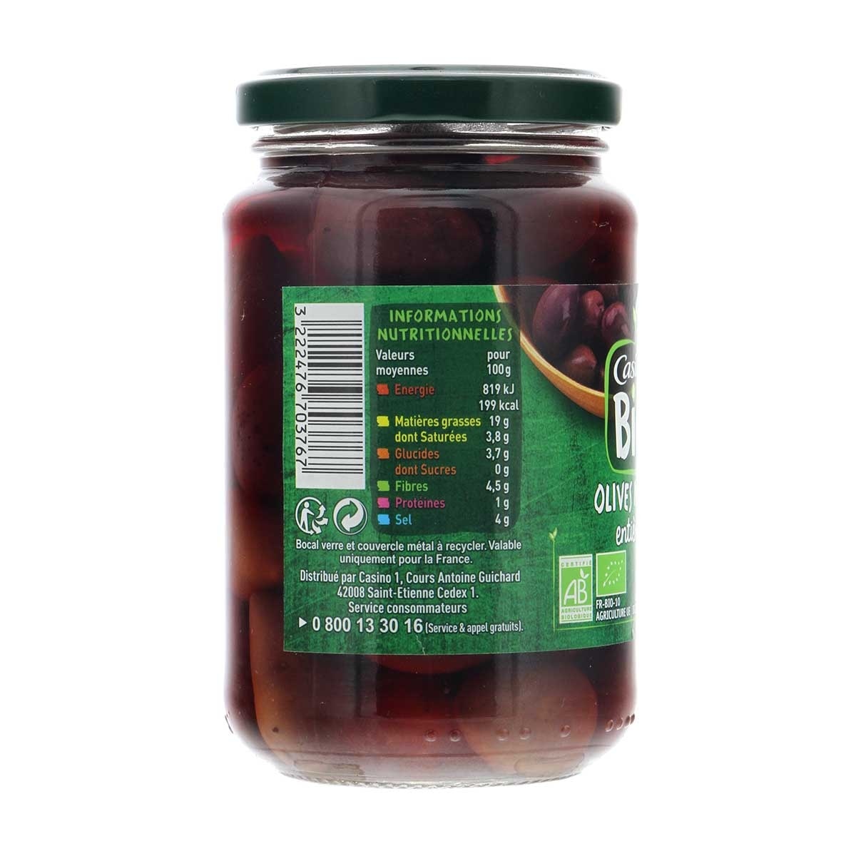 CASINO BIO Whole Black Olive