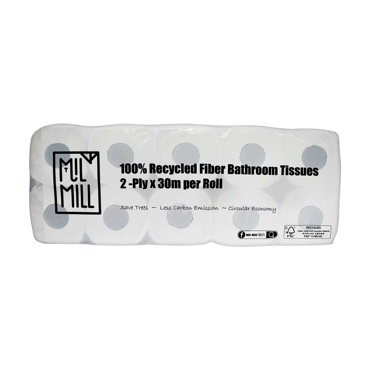 MIL MILL Recycled Tissue Rolls
