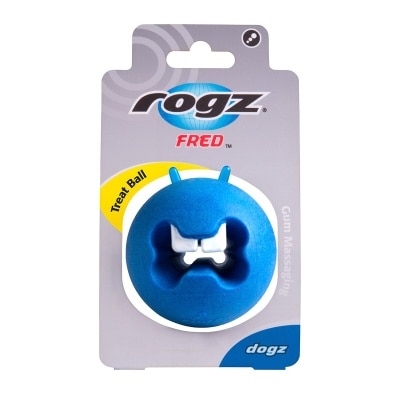 ROGZ Gum Massaging Treat Ball - Blue