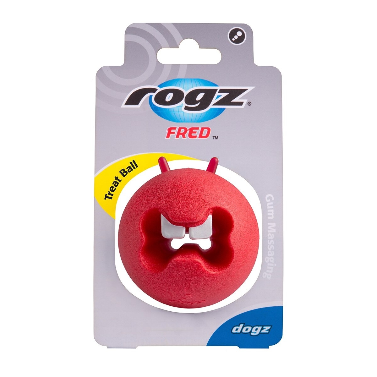 ROGZ Gum Massaging Treat Ball - Red