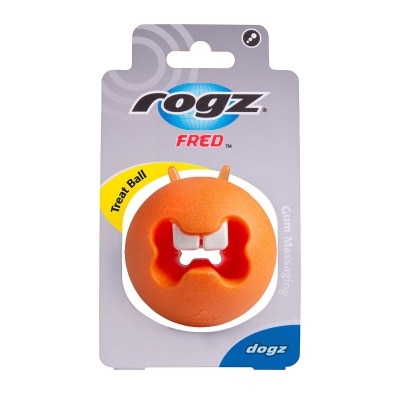 ROGZ Gum Massaging Treat Ball - Orange