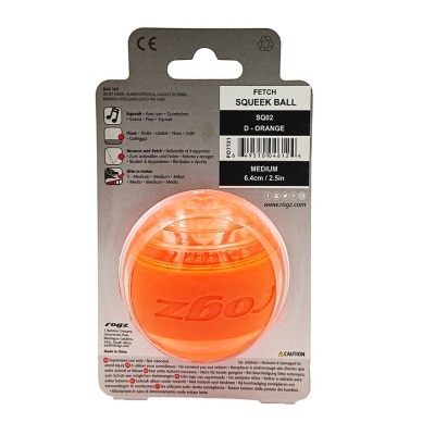 ROGZ Float Squeak Ball - Orange