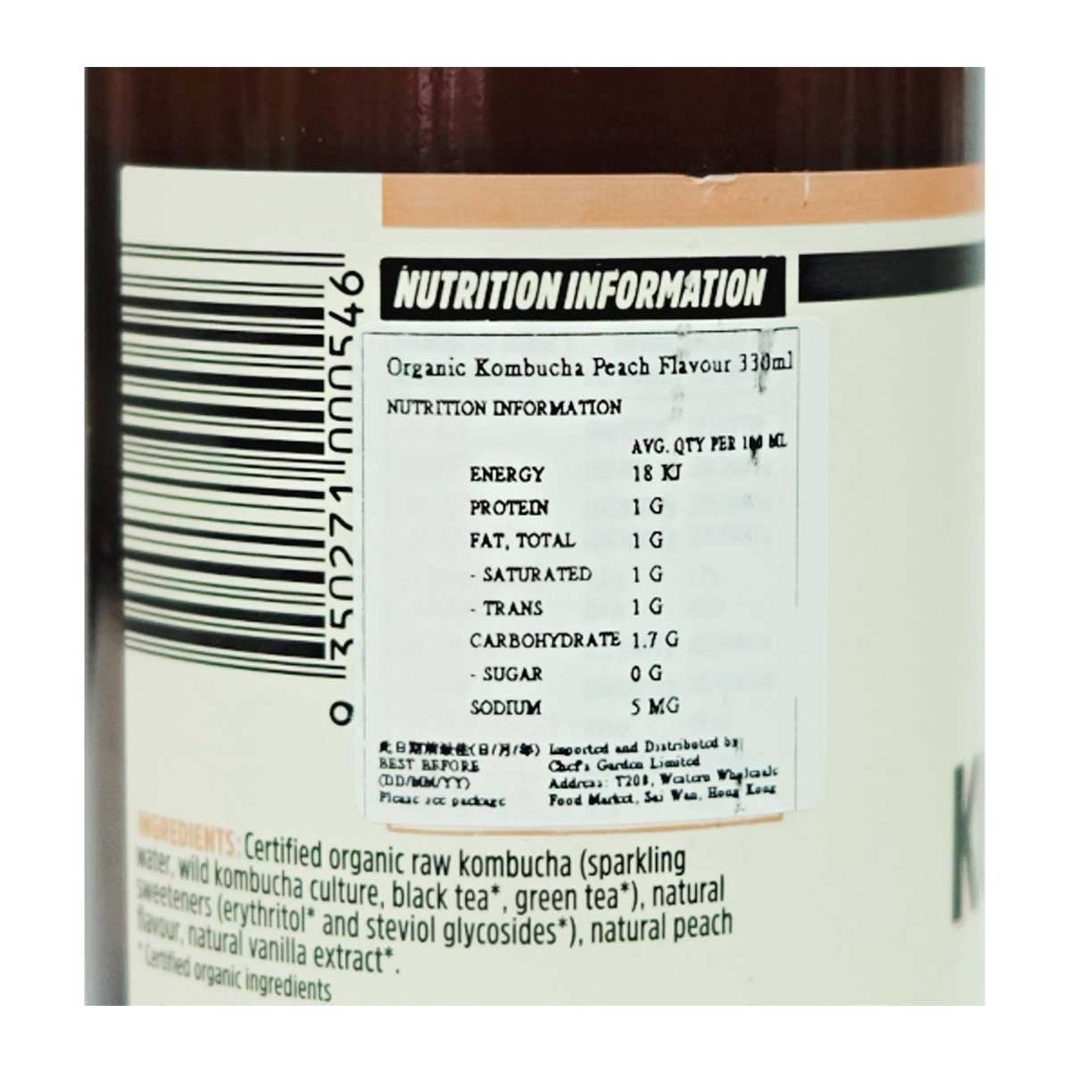REMEDY Organic Kombucha Peach