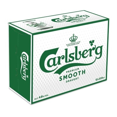 CARLSBERG Smooth Draught Beer 12's Can