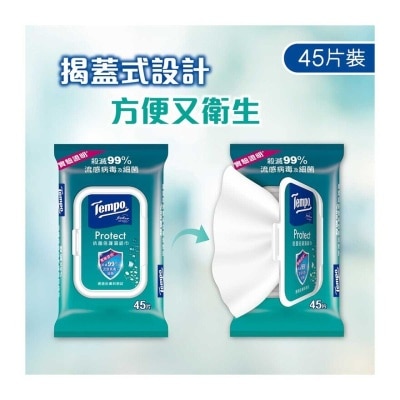 TEMPO Tempo Protect Wet Wipes 45s