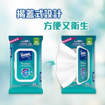 TEMPO Tempo Protect Wet Wipes 45s