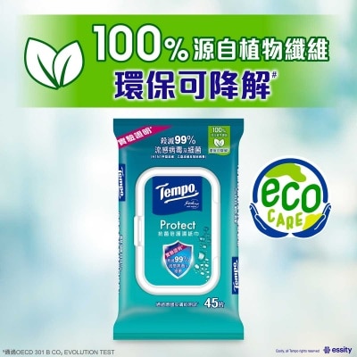 TEMPO Tempo Protect Wet Wipes 45s