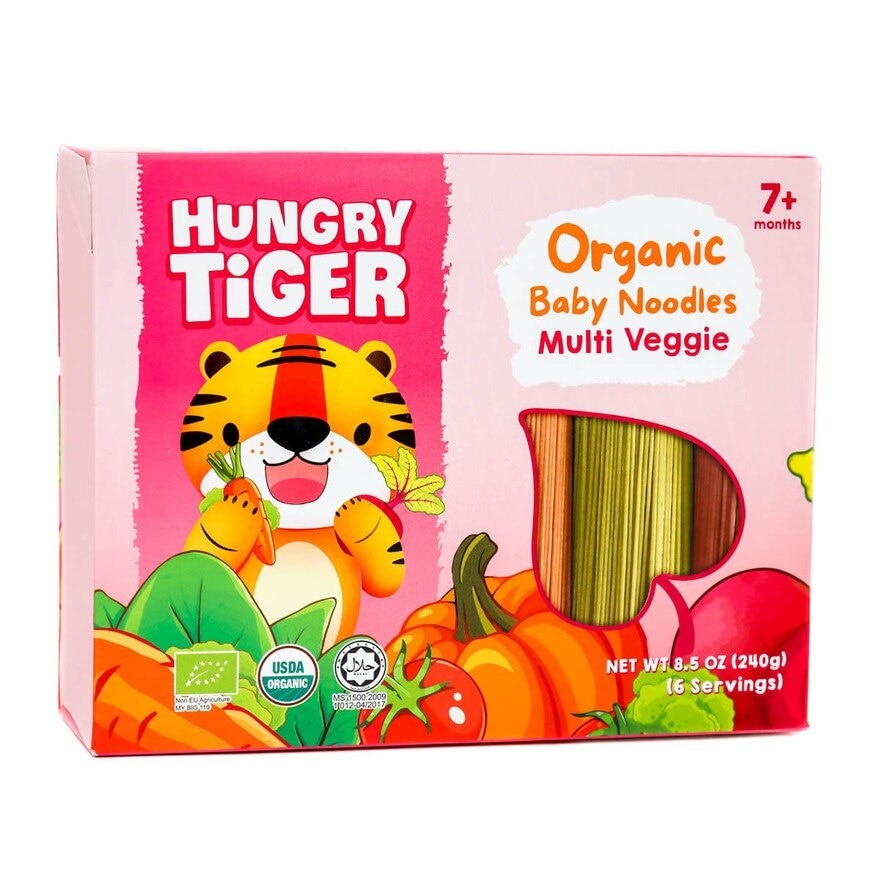 HUNGRY TIGER Hungry Tiger有機多種蔬菜嬰兒麵240克