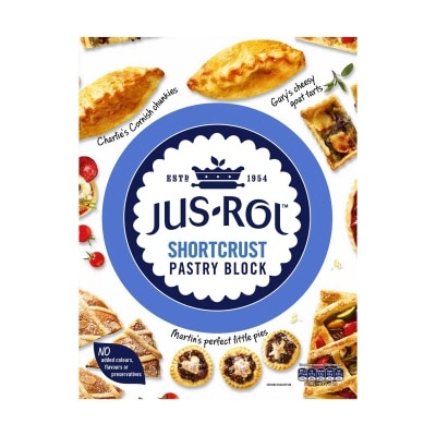 JUS ROL - Frozen Shortcurst Pastry Block(chilled 0-4°c)