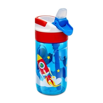 KAMBUKKA Lagoon Kids Water Bottle (tritan) 14oz (400ml) - Sky Blue W/ Happy Alien