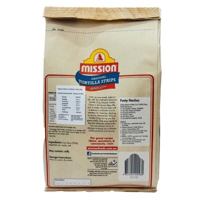 MISSION White Corn Strips Chips