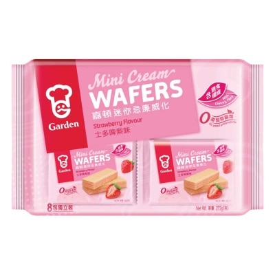 GARDEN Mini Cream Wafers-straw Flavor