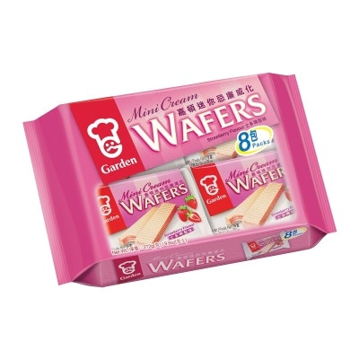 GARDEN Mini Cream Wafers-straw Flavor