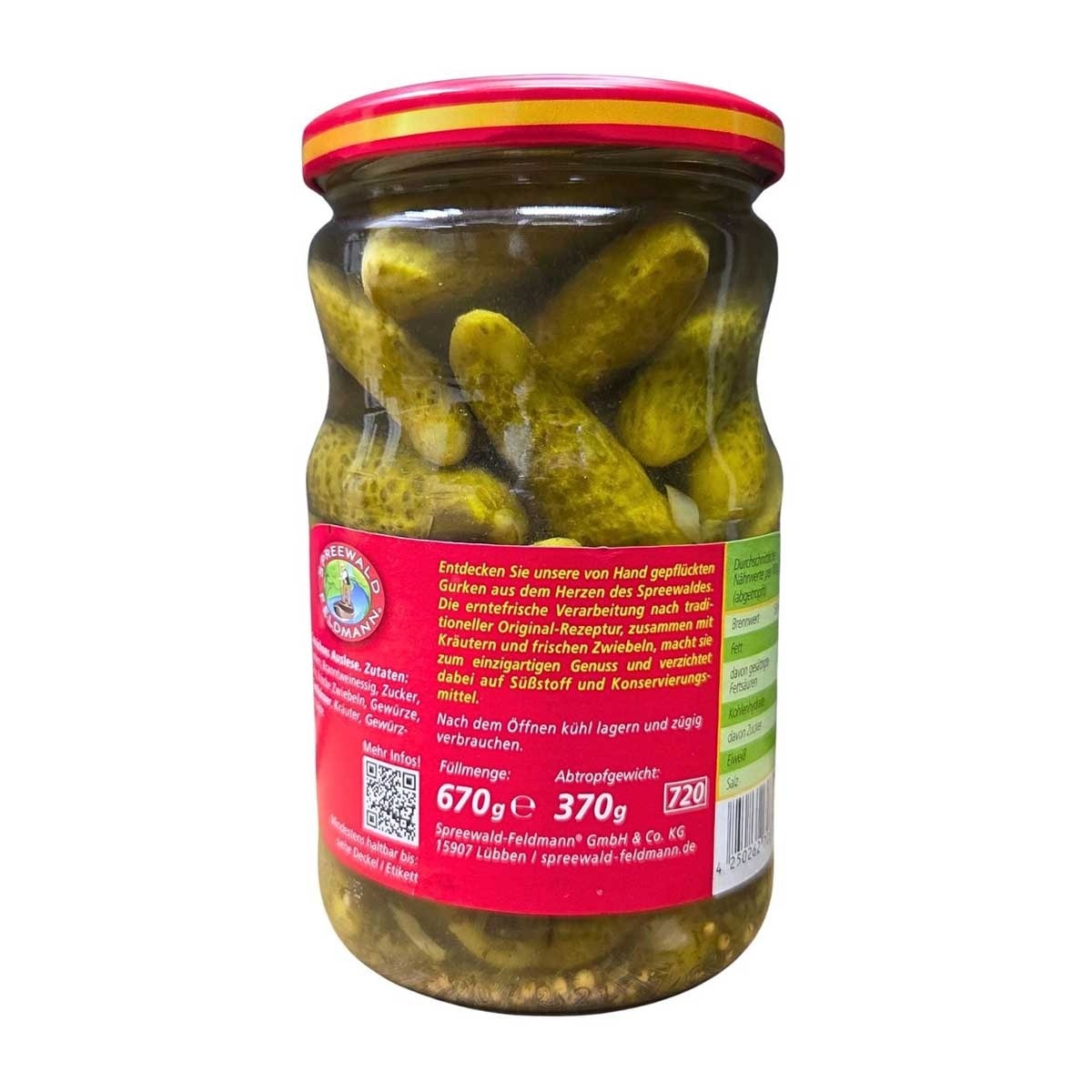 SPREEWALD FELDMANN Original Cornichons