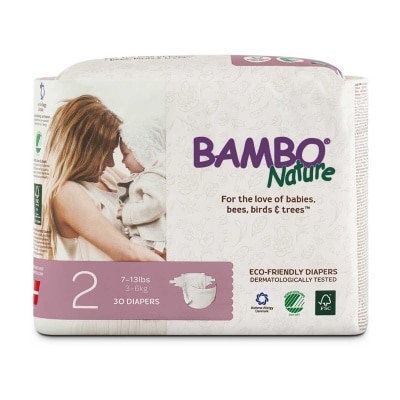 BAMBO NATURE 無敏環保紙尿片濕顯示加細碼３—６ＫＧ