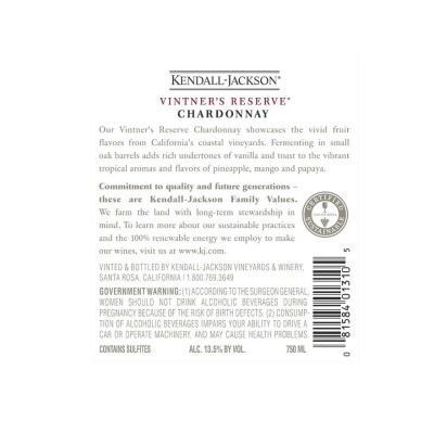 KENDALL JACKSON 霞多麗白酒