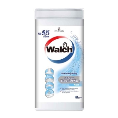 WALCH Disinfectant Wipes 84s Aqua