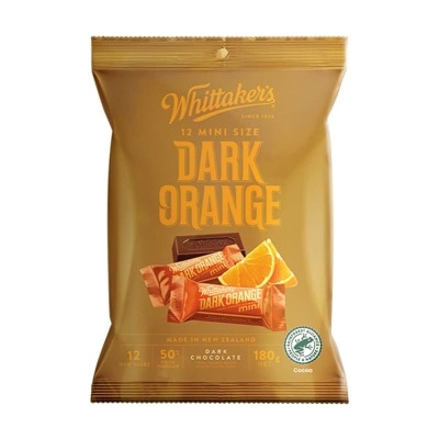 WHITTAKER'S 12 Mini Slabs Dark Orange Chocolate