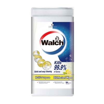 WALCH Walch Disinfectant Wipes Lemon 84s