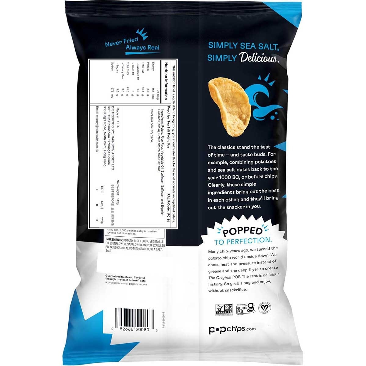 POPCHIPS Sea Salt Potato