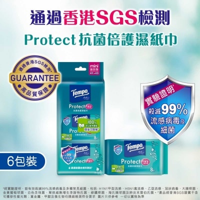 TEMPO - Protect Wet Wipes Mini 6s