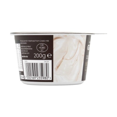 WAITROSE N1 Greek Strained Yogurt - Natural[greece](chilled 0-4°c)
