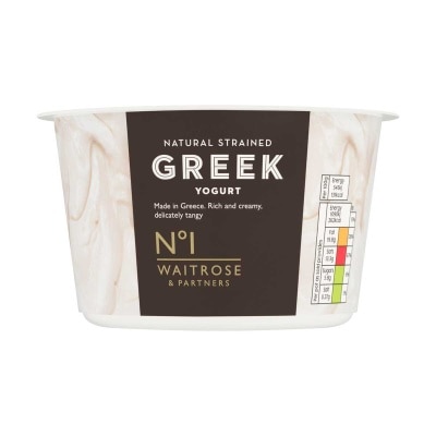 WAITROSE N1 Greek Strained Yogurt - Natural[greece](chilled 0-4°c)