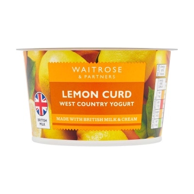 WAITROSE Wr Lemon Curd Yogurt [ Uk](chilled 0-4°c)