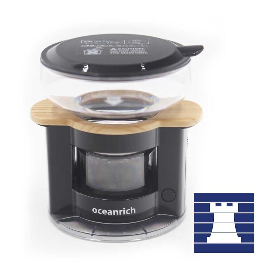 OCEANRICH Oceanrich Mini Pour Over Coffee Maker [black/wooden] [fortress]