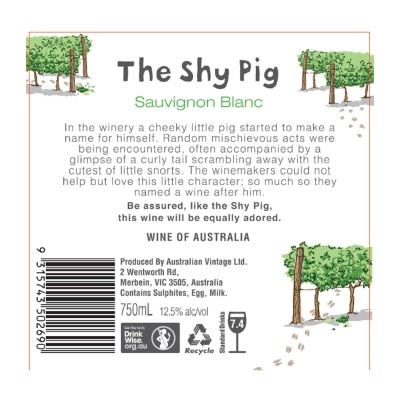 THE SHY PIG Sauvignon Blanc