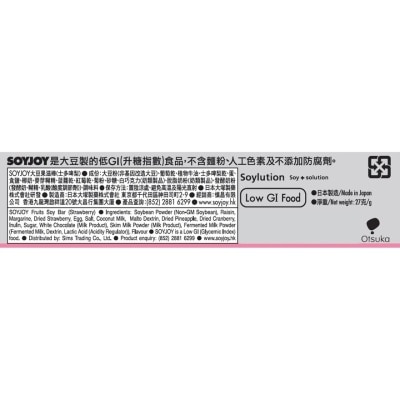 SOYJOY Soyjoy大豆果滋棒 (士多啤梨) 4x27克
