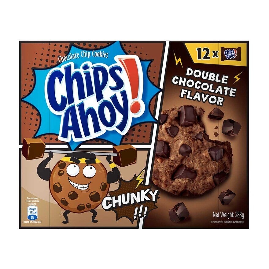 CHIPS AHOY Chunky Double Choco Flv Chip Cookies