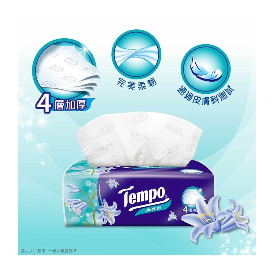TEMPO Tempo Softpack Bluebell 4ply Tissue 4s