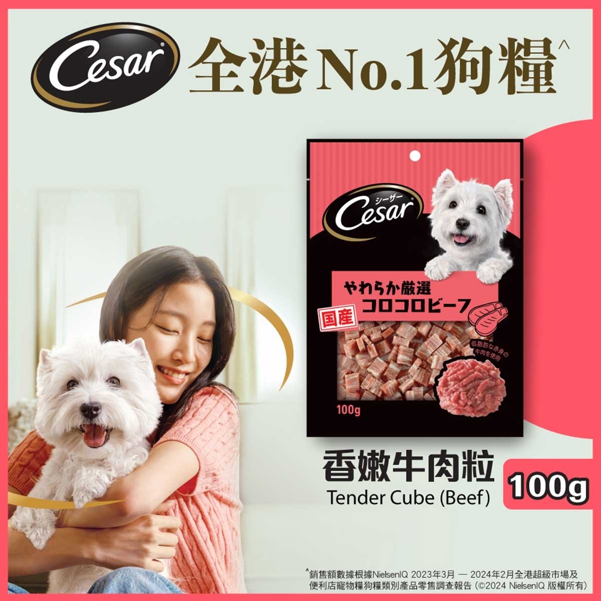 CESAR Carefully Selected Beef Tender Cube