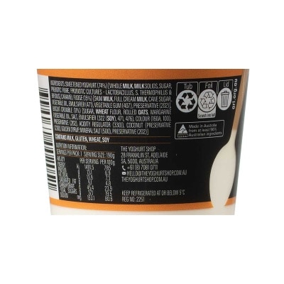 THE YOGHURT SHOP Caramel Crumble Yogurt (chilled 0-4°c)