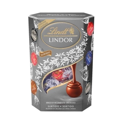 LINDT Lindor Assorted Cornet Silver