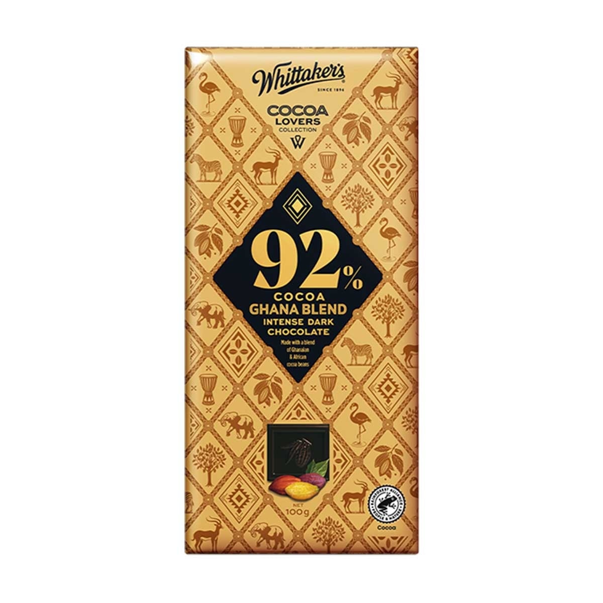 WHITTAKER'S ９２％可可加納濃黑朱古力