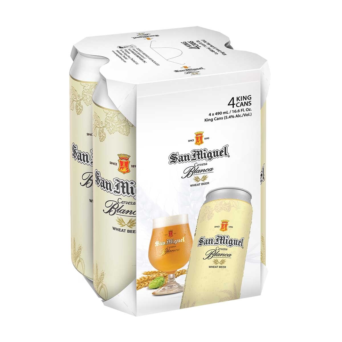 SAN MIGUEL San Miguel Cerveza Blanca King Can image