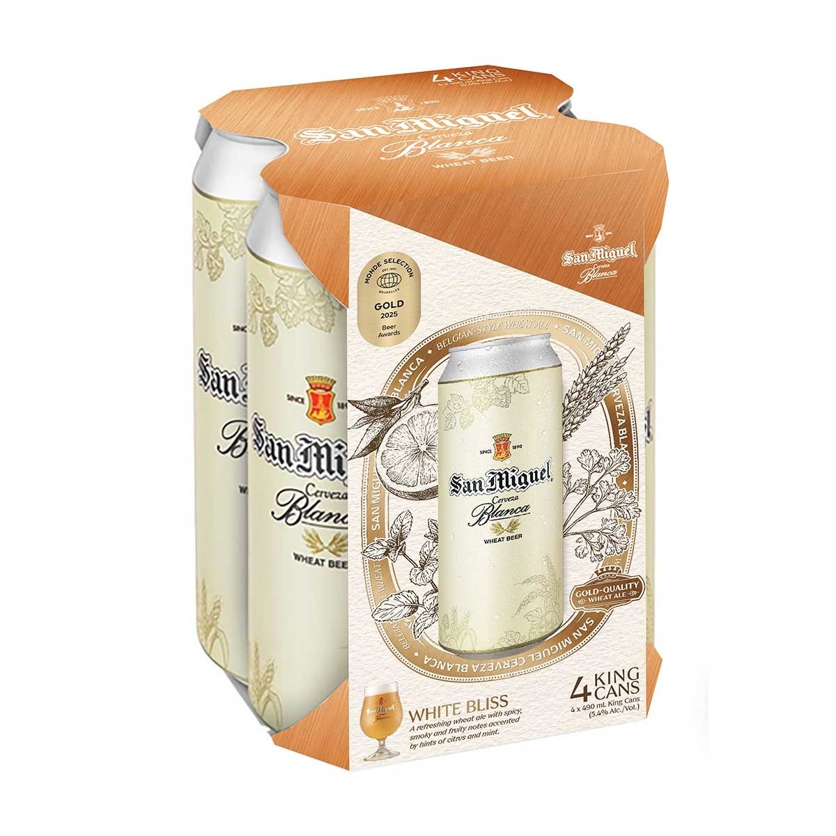 SAN MIGUEL San Miguel Cerveza Blanca King Can image