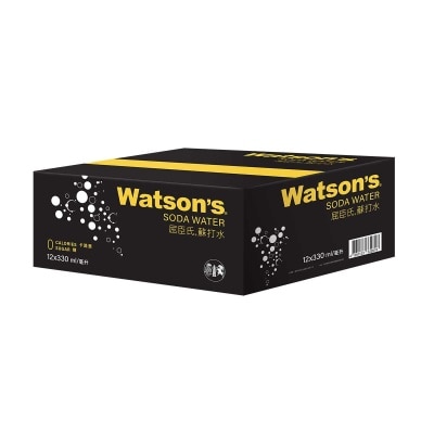 WATSONS Soda Water 12 Cans